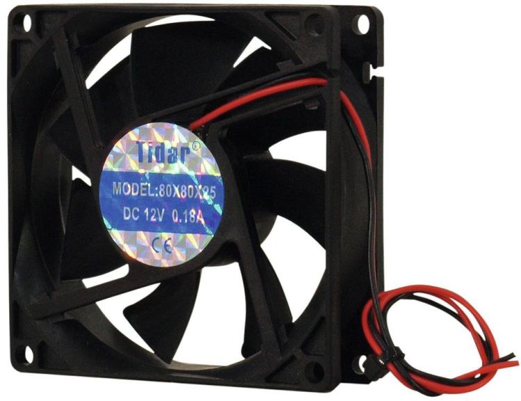 EUROLITE BF-12 Axiallüfter 12V 80x80x25mm 45m³/h