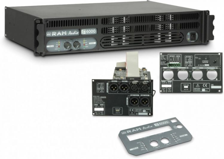 Ram Audio S6000DSPGPIO PA Endstufe 2x2950W 2Ohm inkl. DSP- und GPIO-Modul