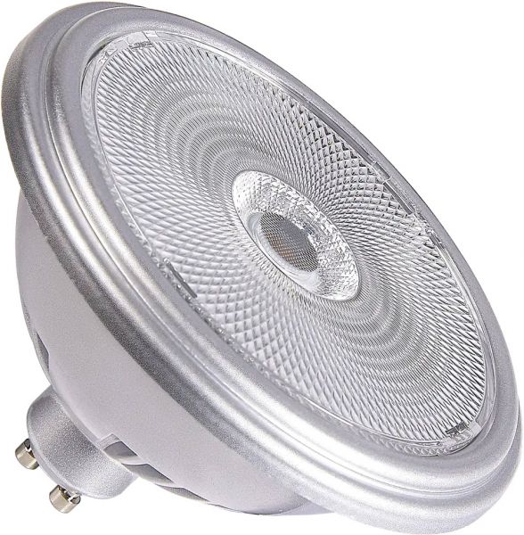 SLV QPAR111 GU10, LED Leuchtmittel silber 12,5W 4000K CRI90 60°