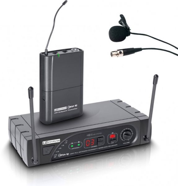 LD Systems ECO 16 BPL Funkmikrofon System mit Belt Pack und Lavalier Mikro