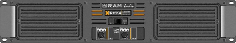 Ram Audio XTR 12 K4 - PA Amplifier 4x 2950 W 4 Ohm