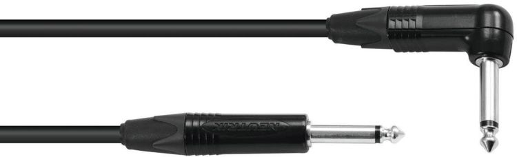 SOMMER CABLE Klinkenkabel 6,3 mono 1x 90° 6m sw Neutrik