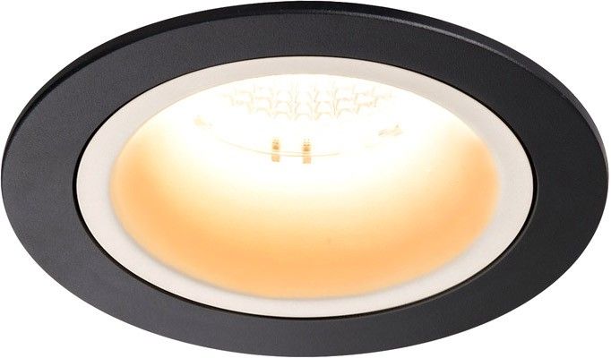 SLV NUMINOS® DL M, Indoor, luminaria empotrada de techo led negro/blanco 2700 K 40° con resortes
