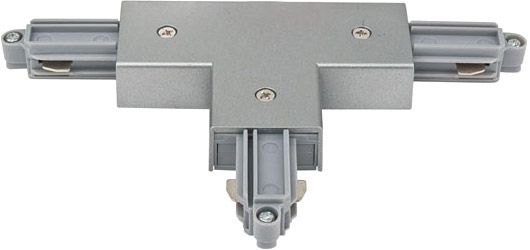 Right T-Connector, with power entry  Silver (RAL9006)
