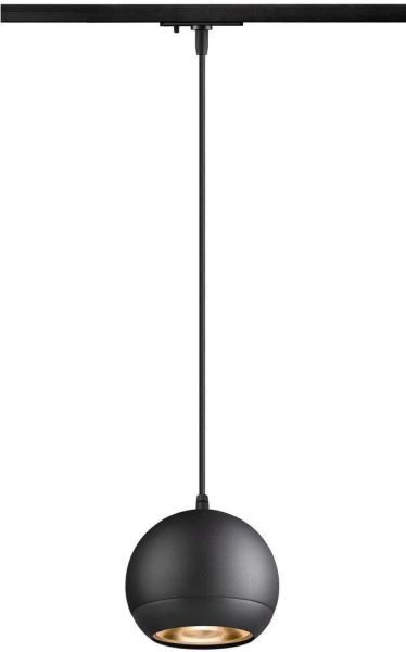 SLV LIGHT EYE® 150, 1~ Pendelleuchte, GU10, Pendellänge 150cm, 1x max. 13W, matt schwarz -B-Stock-