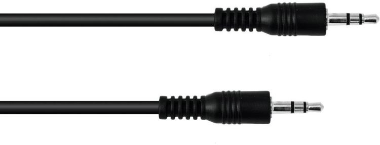 OMNITRONIC Klinkenkabel 3,5 stereo 1,5m sw