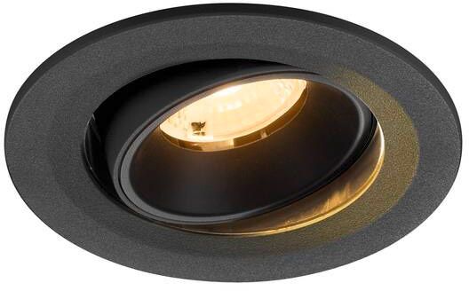 SLV NUMINOS® MOVE S, Deckeneinbauleuchte, 3000 K, 40°, IP20, rund, schwarz