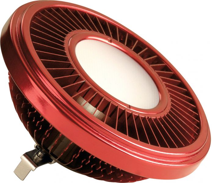 SLV LED QRB111 Leuchtmittel, rot, 19,5W, 140°, 2700K, dimmbar