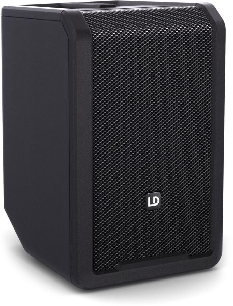 LD Systems ANNY® 8 - Tragbarer Bluetooth® PA-Lautsprecher mit Akku und Mixer, Stage Black