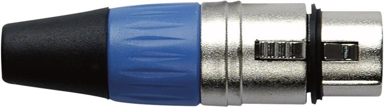DAP XLR 3p. Verbinder female, Nickel Blau