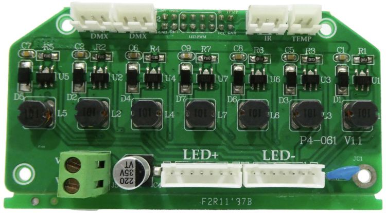 Platine (Steuerung) LED IP PAR 7x9W (P4-061 V1.1)