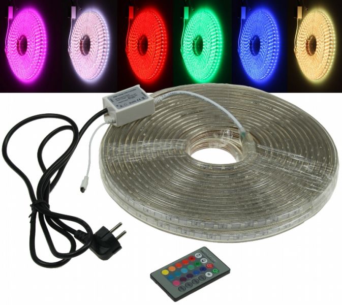 Inspilight LED-Stripe, RGB-Pro, 230V, 20 Meter, IP44