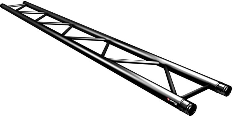 Naxpro-Truss FD 32 Strecke 250 cm RAL9005 - Schwarz - Seidenmatt -B-Stock-