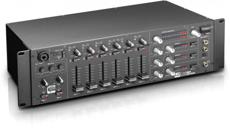 LD Systems ZONE 624 19" 4-Zonen Mixer 3HE