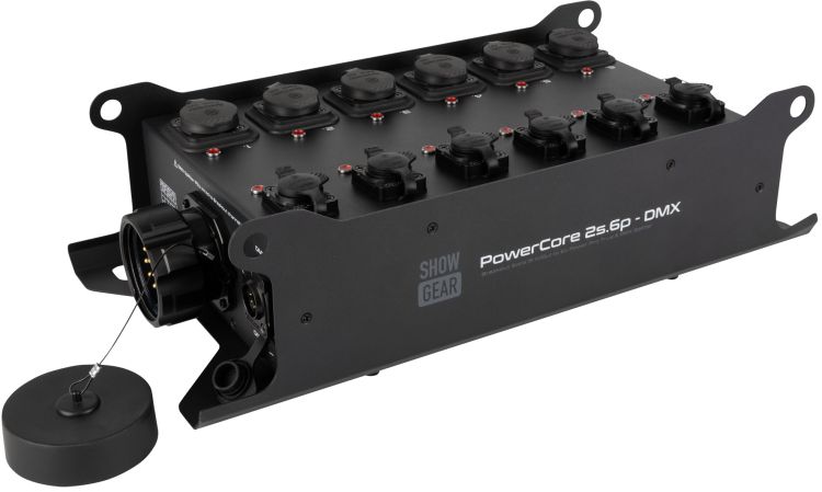 SHOWGEAR PowerCore 2s.6p – DMX-Breakout-Stecker S19 (Eingang/Ausgang) auf 6x Power Pro True