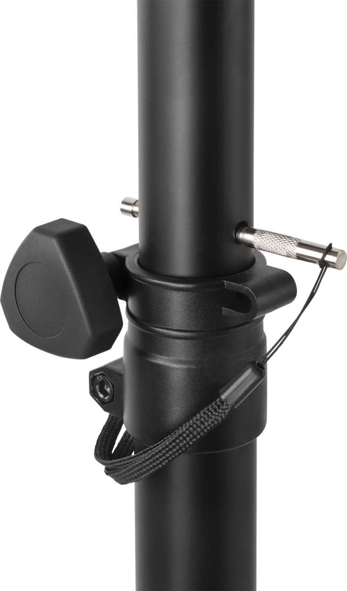 Adam Hall Stands S 5 BE - Pied De Microphone Noir Avec Perche Réglable Et Bras Pivotant