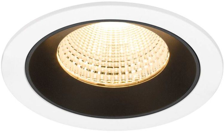 SLV NUMINOS® L, Deckeneinbauleuchte weiß/schwarz 3000 K 55°