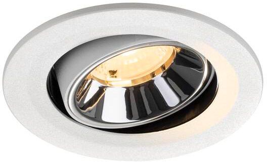 SLV NUMINOS® MOVE S, Deckeneinbauleuchte weiß/chrom 3000 K 40°