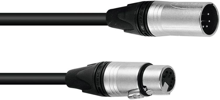 PSSO DMX Kabel XLR 5pol 1,5m sw Neutrik