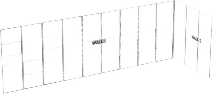WENTEX SET Rahmen – L-förmiges SET inklusive Stütze 904,5 cm Komplettset für 9 x 3 x 3 m L-förmig