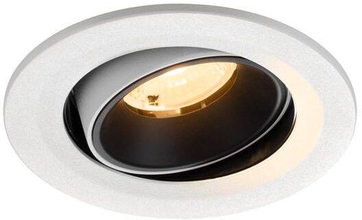 SLV NUMINOS® MOVE S, Deckeneinbauleuchte weiß/schwarz 3000 K 40°