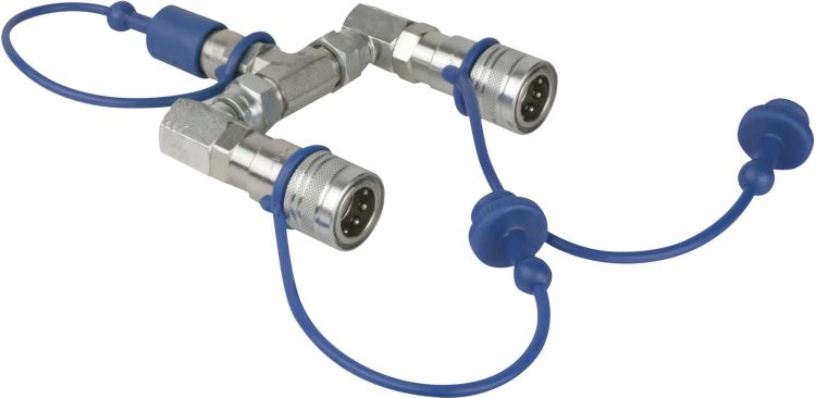 Showtec CO2 3/8 Q-Lock 2-Wege-Splitter