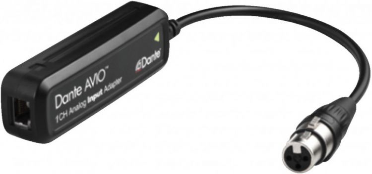 MONACOR ADP-DAI-1X0 Dante®-AVIO-Analog-Input-Adapter