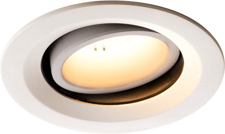 SLV NUMINOS® MOVE DL M, Indoor, luminaria empotrada de techo led blanco/blanco 3000 K 40 °