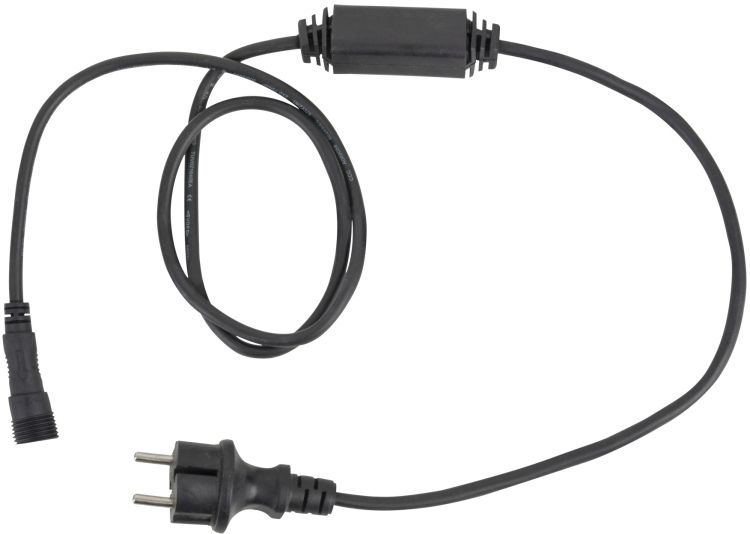 Showtec Power Cable for LED String / Icicle Schwarz - Schuko-Stecker