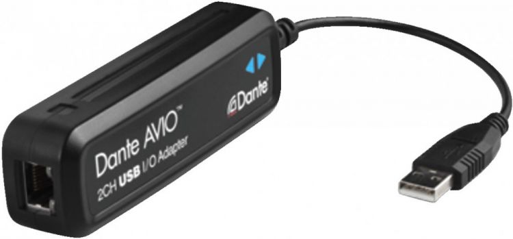 MONACOR ADP-USB-2X2 Dante®-AVIO-USB-Adapter