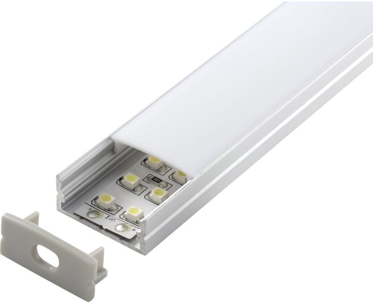 Artecta Profile led Aluminum + 2 covers + 4 endcaps
