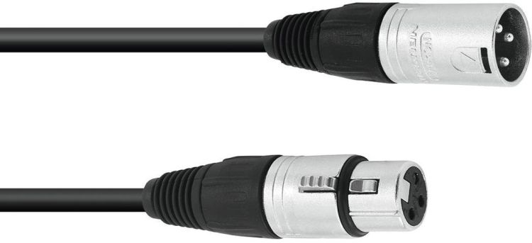 SOMMER CABLE XLR Kabel 3pol 0,5m sw Neutrik