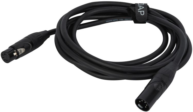 DAP-Audio FLX08 - DMX/AES-EBU XLR/M 5P to XLR/F 5P 3 m