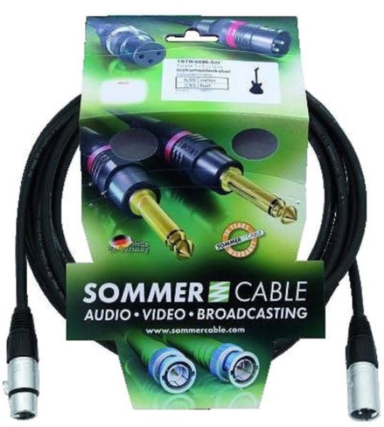 SOMMER CABLE XLR Kabel 3pol 6m sw Neutrik
