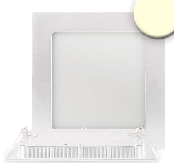 ISOLED LED Downlight, 9W, ultra flach, eckig, weiß, warmweiß, dimmbar -B-Stock-