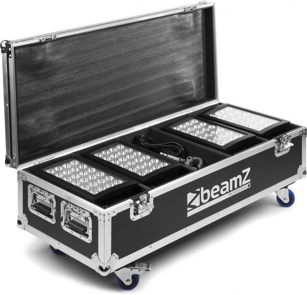 beamZ Pro Flightcase FL4 für 4 Stk. Star-Color 240 oder 360 Wash Lights
