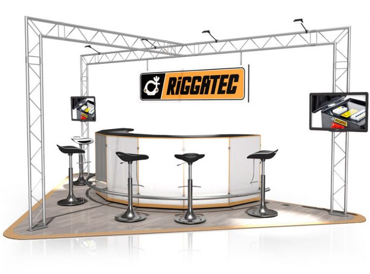 Messestand FD 22 - 5 x 3 x 2,5 m (LxBxH) - 15 m²