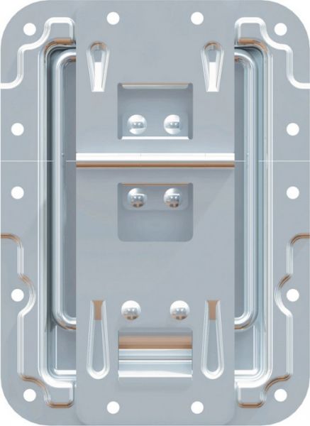 Adam Hall Hardware 270838 Deckelfeststeller groß gekröpft mit Scharnier, K