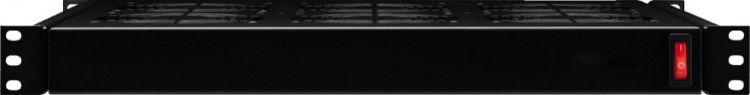 MONACOR DPVEN-04 482-mm-Lüftungsmodul (19"), 1 HE, mit 4 Lüftern
