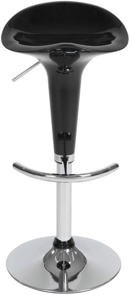 Barhocker drehbar schwarz chrom