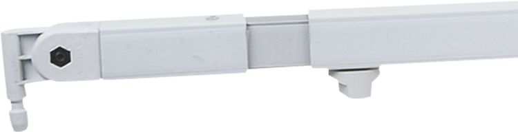 WENTEX Teleskop-Abdeckstütze 90 - 120 cm (L) - weiß