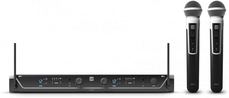 LD Systems U306 HHD 2 - Dual - Wireless Microphone System with 2 x Dynamic Handheld Microphone -