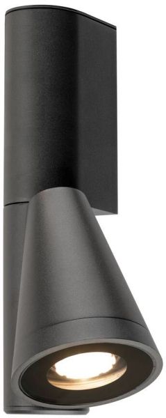 SLV T-TUBE, Wandaufbauleuchte, GU10, single, IP65, max. 10 W, schwarz