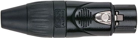 DAP-Audio XLR 3pole X-type Female black Black endcap