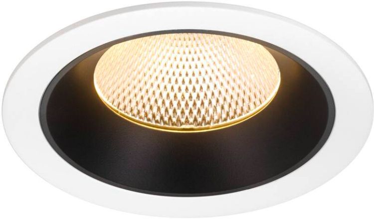 SLV NUMINOS® XL, Deckeneinbauleuchte weiß/schwarz 3000 K 40°