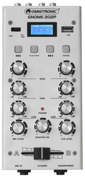 OMNITRONIC GNOME-202P Mini-Mixer silber