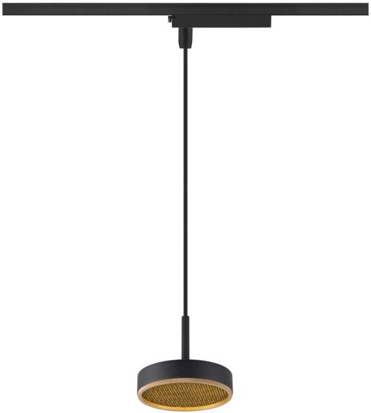 SLV GRIP! FLAT, 1~ Pendelleuchte, PHASE, Pendellänge 200 cm, 2700/3000 K, schwarz / gold