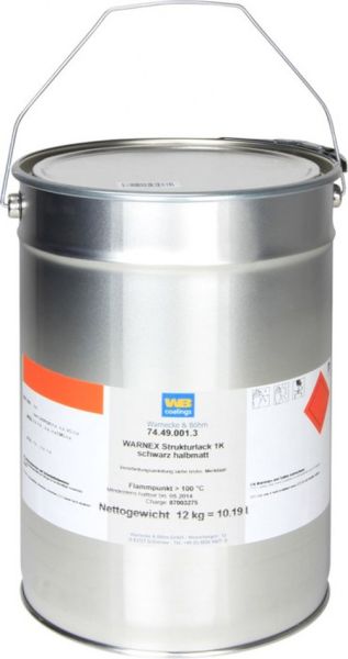 Adam Hall Hardware 13112 Strukturlack schwarz 12 kg Warnex