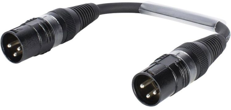 SOMMER CABLE Adapterkabel XLR(M)/XLR(M) 0,15m sw