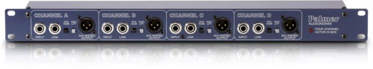 Palmer Pro PAN 03 19" DI-Box 4 Kanal aktiv